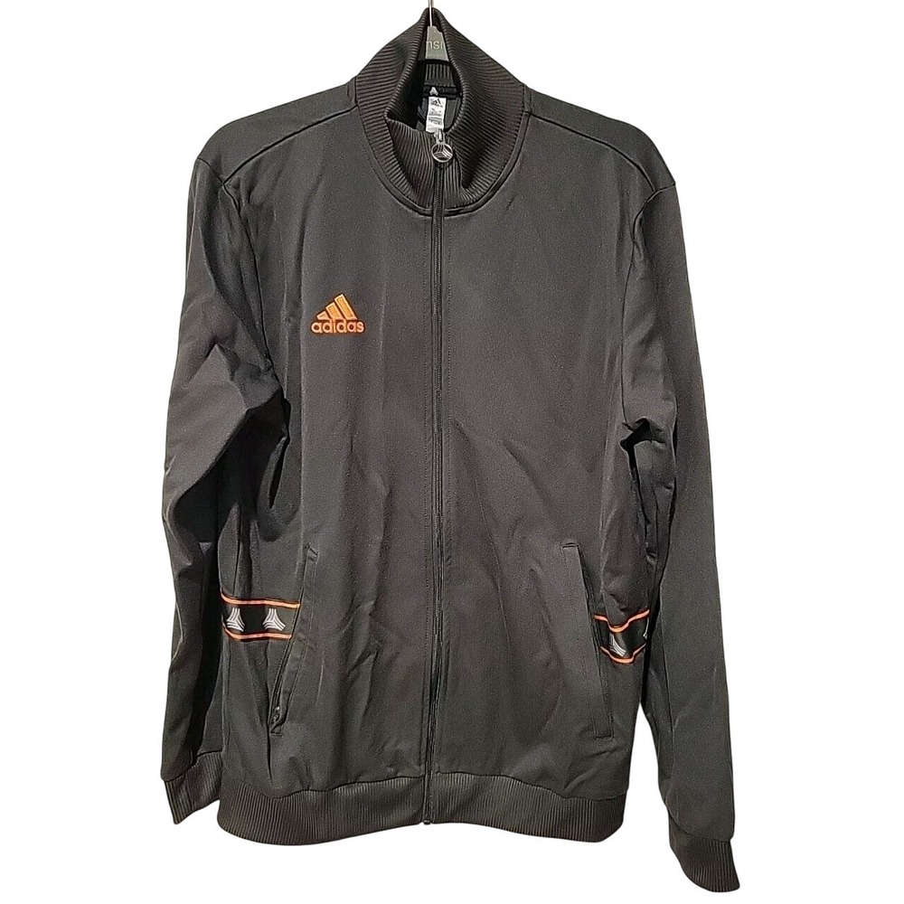 Adidas Tango Tape Black Track Jacket Full Zip Large‎ Worn Once